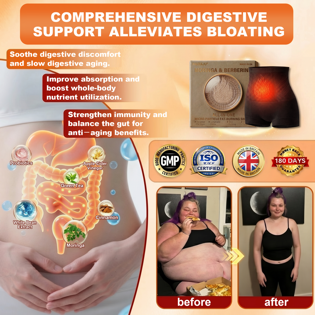 🧧✨PAURAJU® 30-Min All-in-One Micro-Particle Fat-Burning Shorts✅Ignites deep microcirculation to melt fat, flush toxins, and reverse metabolic aging.