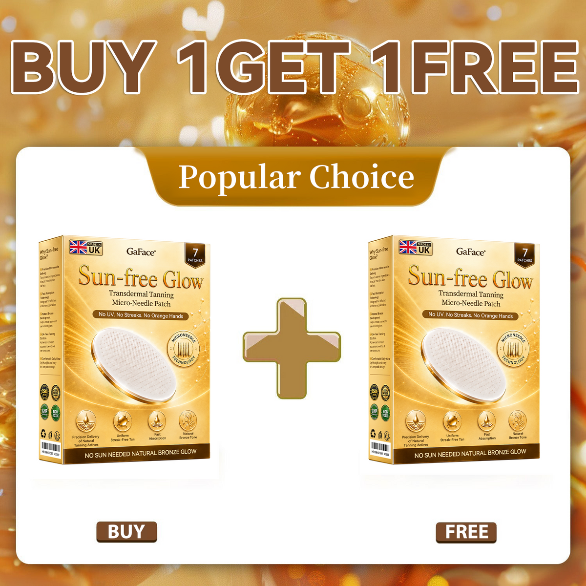 𝗚𝗮𝗳𝗮𝗰𝗲®☀️ 💎Sunless Natural Glow Transdermal Tanning Micro-Needle Patch
