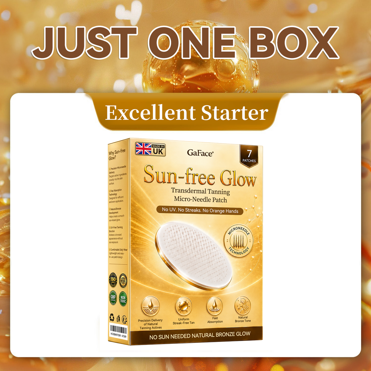 𝗚𝗮𝗳𝗮𝗰𝗲®☀️ 💎Sunless Natural Glow Transdermal Tanning Micro-Needle Patch