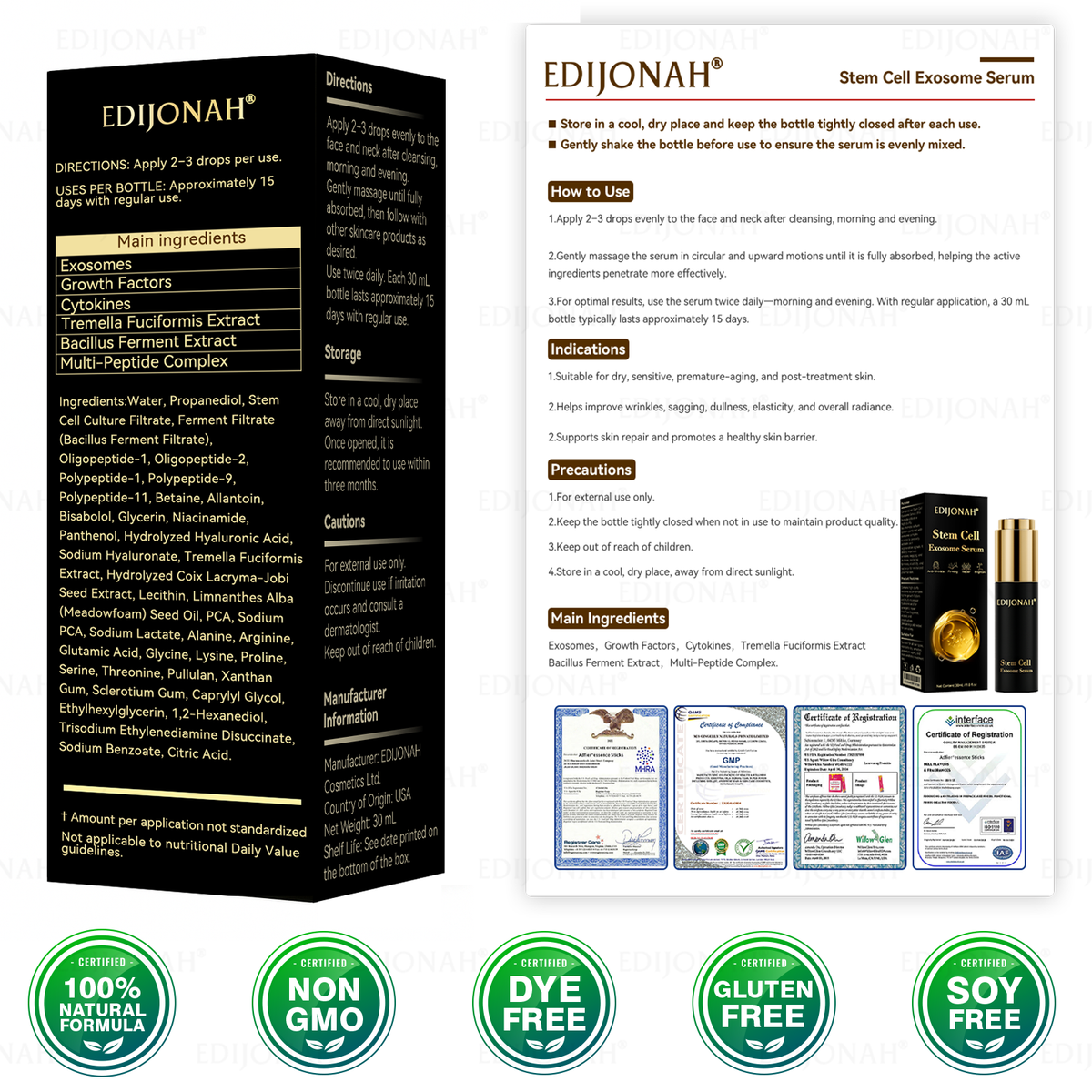 𝗘𝗗𝗜𝗝𝐎𝗡𝗔𝗛®💎𝗦𝘁𝒆𝗺 𝗖𝒆𝗹𝗹 𝗘𝘅𝗼𝘀𝗼𝗺𝙚 𝗦𝗲𝗿𝘂𝒎 -| 𝖶𝗂𝗍𝗁 𝖦𝗋𝗈𝗐𝗍𝗁 𝖥𝖺𝖼𝗍𝗈𝗋𝗌 | 𝟦-𝗂𝗇-𝟣 𝖠𝗇𝗍𝗂-𝖶𝗋𝗂𝗇𝗄𝗅𝖾 · 𝖥𝗂𝗋𝗆𝗂𝗇𝗀 · 𝖱𝖾𝗉𝖺𝗂𝗋 · 𝖡𝗋𝗂𝗀𝗁𝗍𝖾𝗇𝗂𝗇𝗀