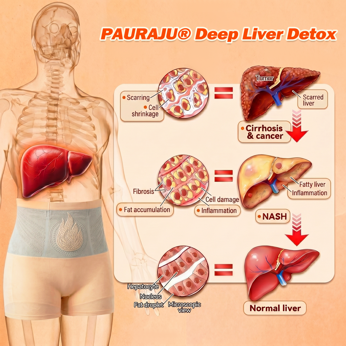 🧧✨PAURAJU® 30-Min All-in-One Micro-Particle Fat-Burning Shorts✅Ignites deep microcirculation to melt fat, flush toxins, and reverse metabolic aging.