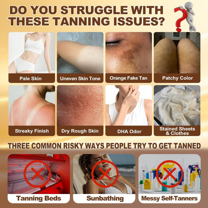 𝗚𝗮𝗳𝗮𝗰𝗲®☀️ 💎Sunless Natural Glow Transdermal Tanning Micro-Needle Patch