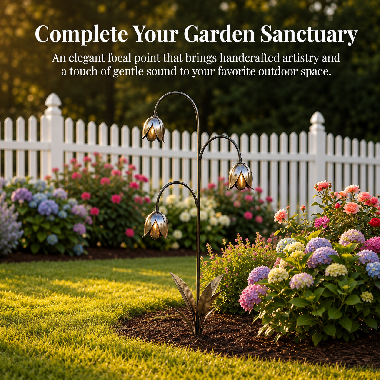 🔔 Enchanting Lily-of-the-Valley Garden Stakes – Add Charm & Gentle Melody to Your Outdoor Space