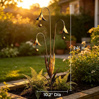 🔔 Enchanting Lily-of-the-Valley Garden Stakes – Add Charm & Gentle Melody to Your Outdoor Space